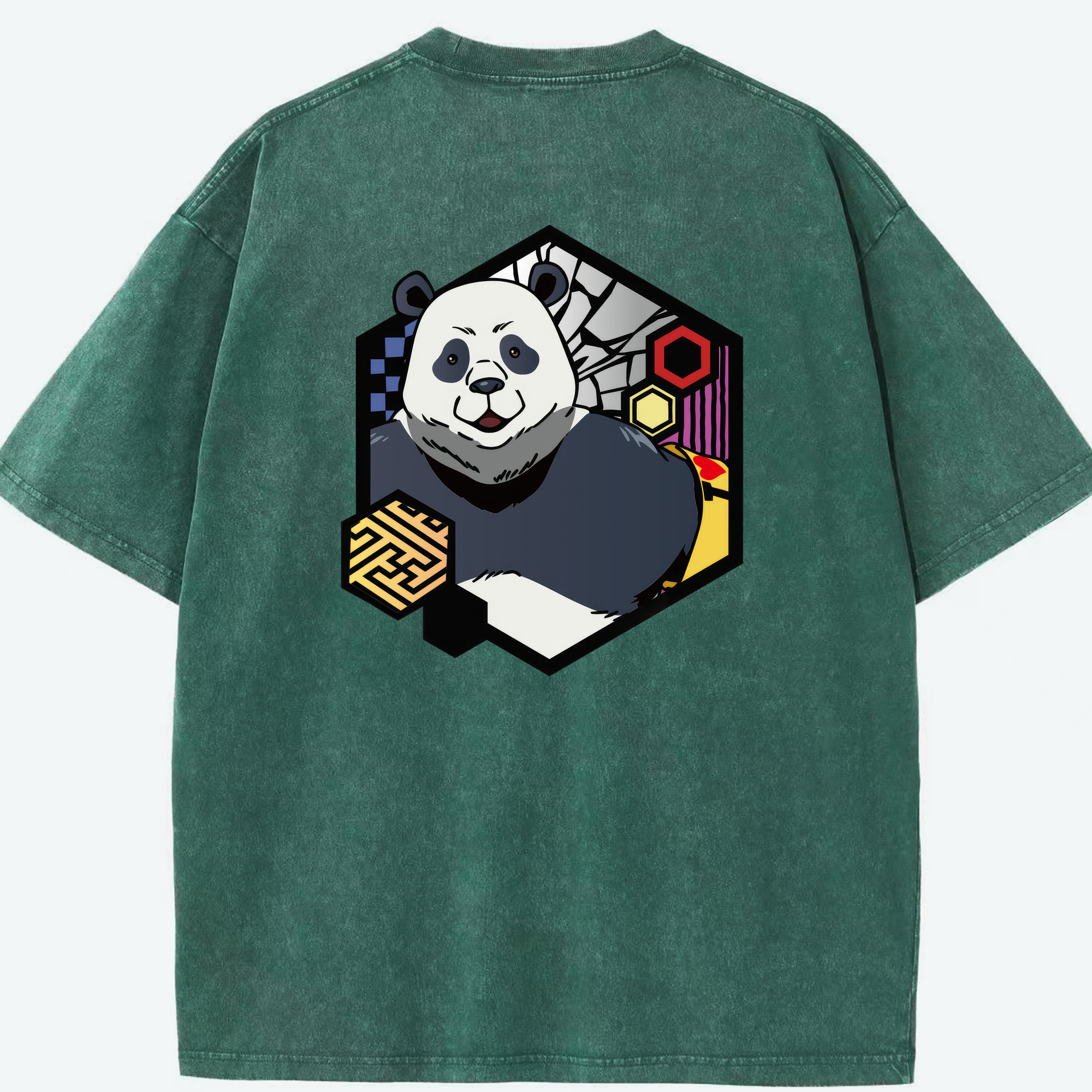 （画像用） 呪術廻戦 Jujutsu Kaisen 綿100% ヴィンテージ風 半袖Tシャツ（背面プリント）